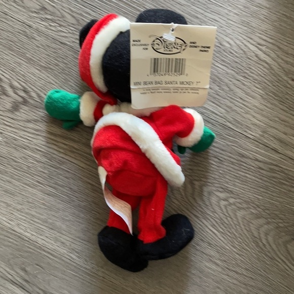 Vintage Mickey mini bean bag Santa Mickey 7” - Picture 3 of 4